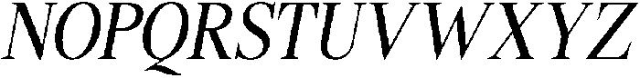 Shequan CondensedItalic otf (400) Font UPPERCASE