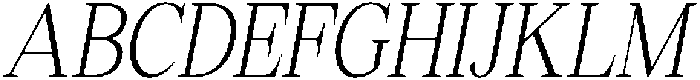 Shequan ExtLtCondIta otf (400) Font UPPERCASE