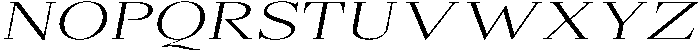 Shequan ExtLtExpIta otf (400) Font UPPERCASE
