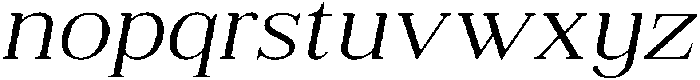 Shequan ExtLtSemExpIta otf (400) Font LOWERCASE