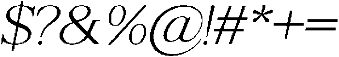 Shequan ExtraLightItalic otf (200) Font OTHER CHARS