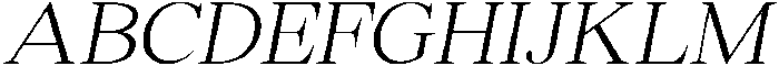 Shequan ExtraLightItalic otf (200) Font UPPERCASE
