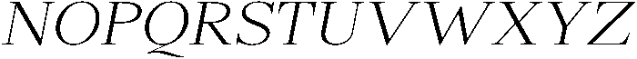 Shequan ExtraLightItalic otf (200) Font UPPERCASE