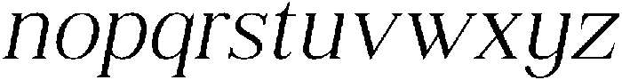 Shequan ExtraLightItalic otf (200) Font LOWERCASE