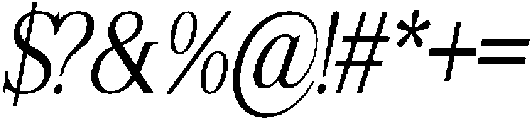 Shequan LightCondensedItalic otf (300) Font OTHER CHARS