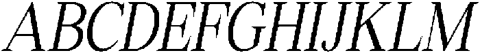 Shequan LightCondensedItalic otf (300) Font UPPERCASE