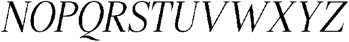 Shequan LightCondensedItalic otf (300) Font UPPERCASE