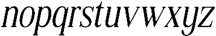 Shequan LightCondensedItalic otf (300) Font LOWERCASE