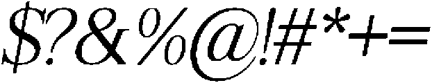 Shequan LightSemiCondIta otf (300) Font OTHER CHARS