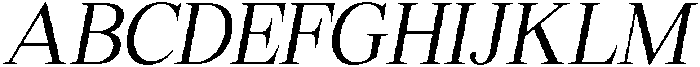 Shequan LightSemiCondIta otf (300) Font UPPERCASE