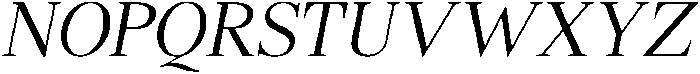 Shequan LightSemiCondIta otf (300) Font UPPERCASE