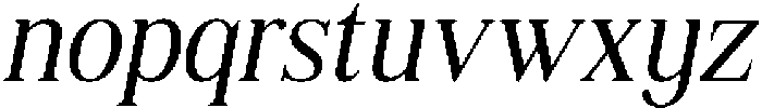 Shequan LightSemiCondIta otf (300) Font LOWERCASE