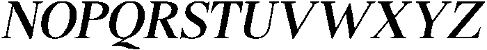 Shequan MedSemiCondIta otf (400) Font UPPERCASE