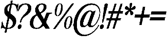 Shequan MediumCondensedItalic otf (500) Font OTHER CHARS