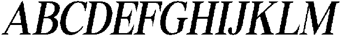 Shequan MediumCondensedItalic otf (500) Font UPPERCASE