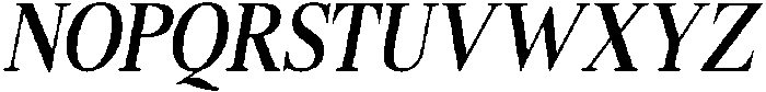 Shequan MediumCondensedItalic otf (500) Font UPPERCASE