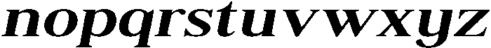 Shequan MediumExpandedItalic otf (500) Font LOWERCASE