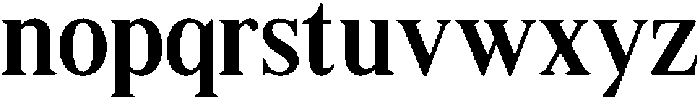 Shequan MediumSemiCondensed otf (500) Font LOWERCASE