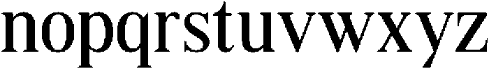 Shequan SemiCondensed otf (400) Font LOWERCASE