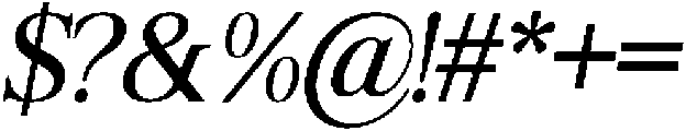 Shequan SemiCondensedItalic otf (400) Font OTHER CHARS