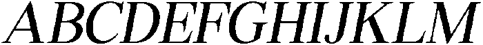 Shequan SemiCondensedItalic otf (400) Font UPPERCASE