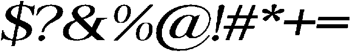 Shequan SemiExpandedItalic otf (400) Font OTHER CHARS