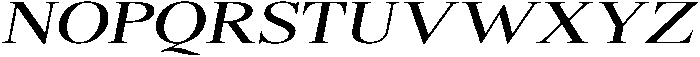Shequan SemiExpandedItalic otf (400) Font UPPERCASE