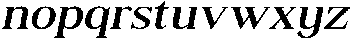 Shequan SemiExpandedItalic otf (400) Font LOWERCASE