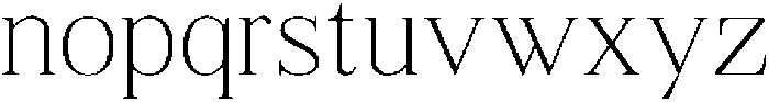 Shequan Thin otf (100) Font LOWERCASE