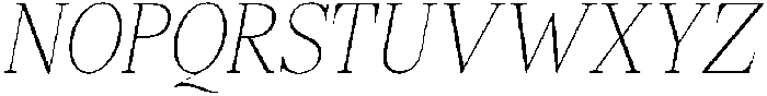 Shequan ThinCondensedItalic otf (100) Font UPPERCASE