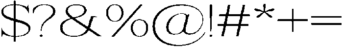 Shequan ThinExpanded otf (100) Font OTHER CHARS