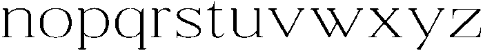 Shequan ThinExpanded otf (100) Font LOWERCASE