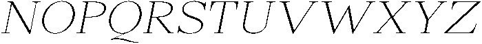 Shequan ThinItalic otf (100) Font UPPERCASE