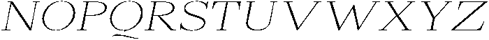 Shequan ThinSemExpIta otf (100) Font UPPERCASE