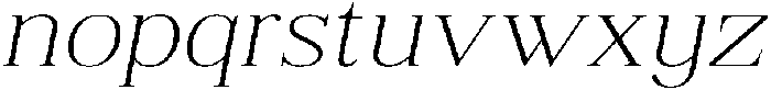 Shequan ThinSemExpIta otf (100) Font LOWERCASE
