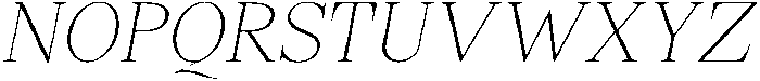 Shequan ThinSemiCondIta otf (100) Font UPPERCASE