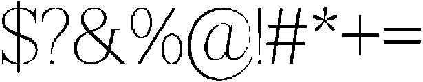 Shequan ThinSemiCondensed otf (100) Font OTHER CHARS