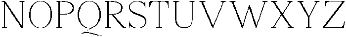 Shequan ThinSemiCondensed otf (100) Font UPPERCASE