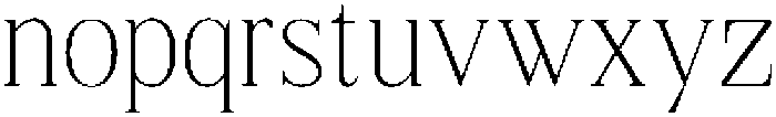 Shequan ThinSemiCondensed otf (100) Font LOWERCASE