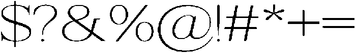 Shequan ThinSemiExpanded otf (100) Font OTHER CHARS