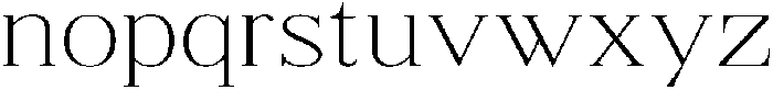 Shequan ThinSemiExpanded otf (100) Font LOWERCASE