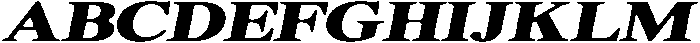 ShequanSoft BlackExpIta otf (900) Font UPPERCASE