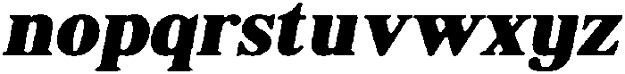ShequanSoft BlackItalic otf (900) Font LOWERCASE