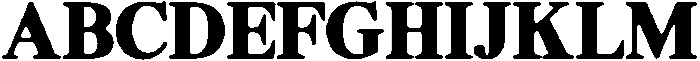 ShequanSoft BlackSemCond otf (900) Font UPPERCASE