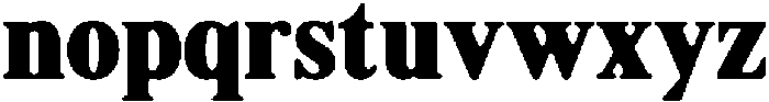 ShequanSoft BlackSemCond otf (900) Font LOWERCASE