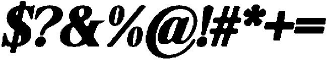 ShequanSoft BlackSemCondIta otf (900) Font OTHER CHARS