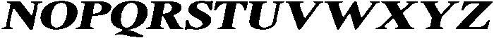 ShequanSoft BlackSemExpIta otf (900) Font UPPERCASE