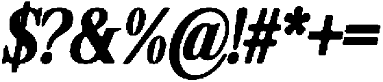ShequanSoft BoldCondIta otf (700) Font OTHER CHARS