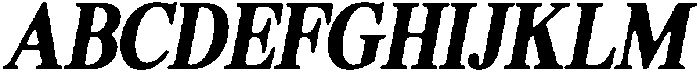 ShequanSoft BoldCondIta otf (700) Font UPPERCASE