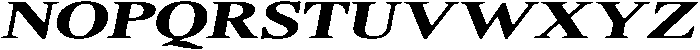 ShequanSoft BoldExpIta otf (700) Font UPPERCASE